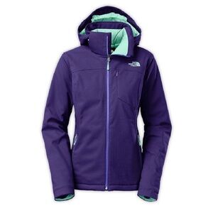 The North Face Women's Purple and Mint Ski Jacket